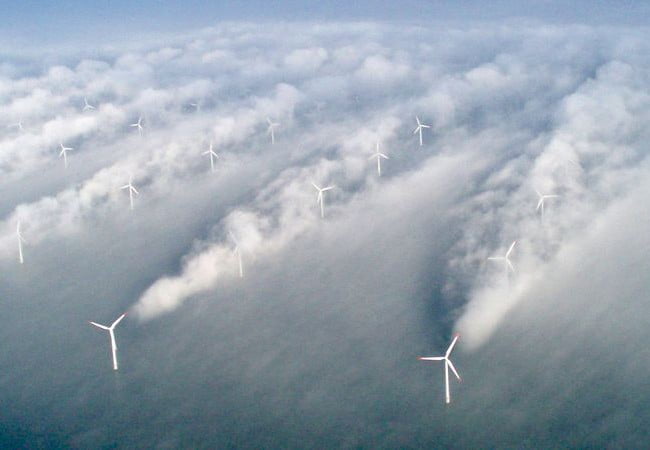 طاقة الرياح في محافظة الطفيلة ,تظهر صورة مشروع طاقة الرياح